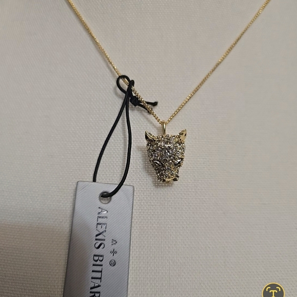Alexis Bittar Striking Gold Panther Pendant Necklace - Picture 7 of 7